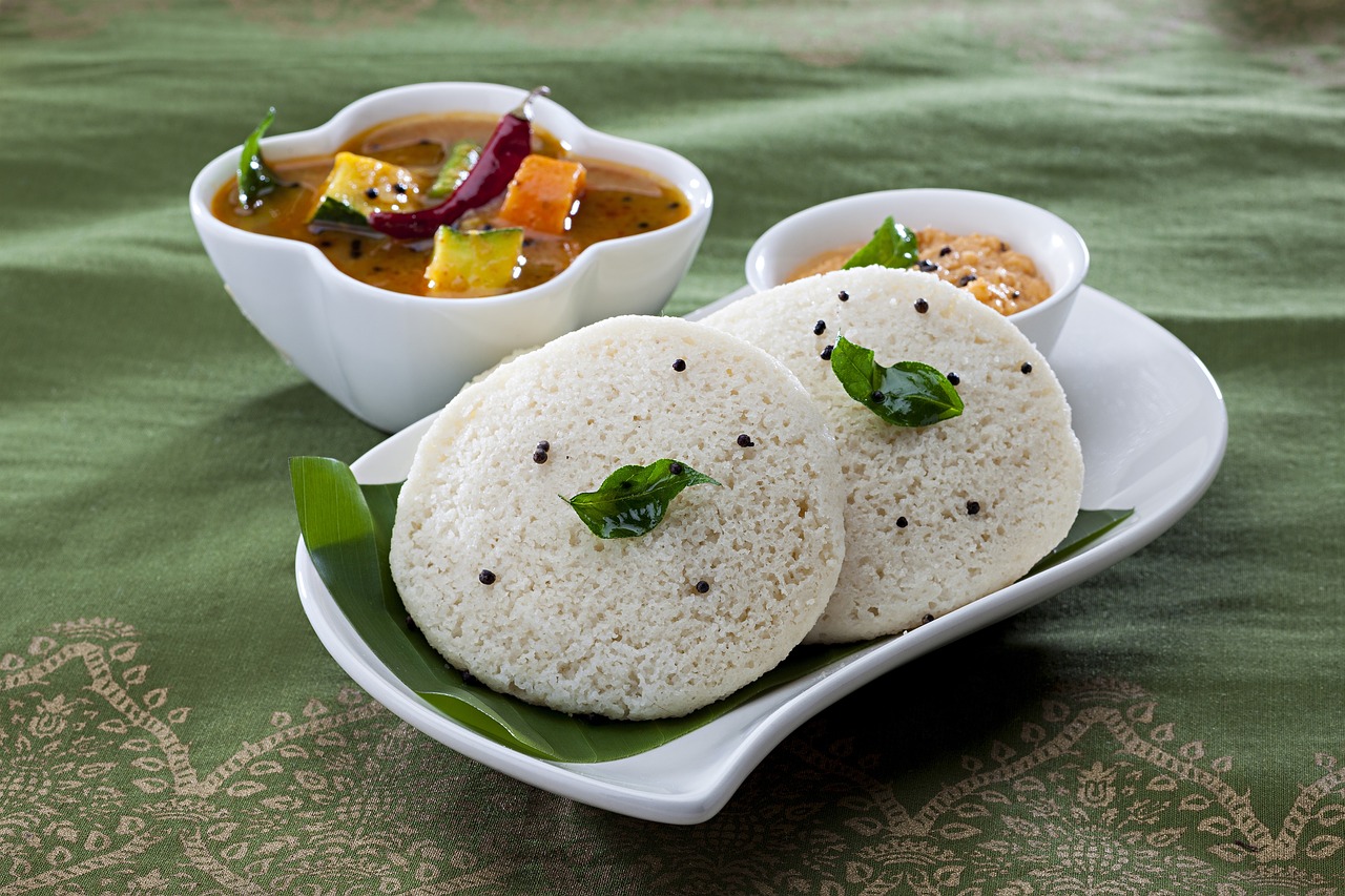 Image - breakfast idli indian foods