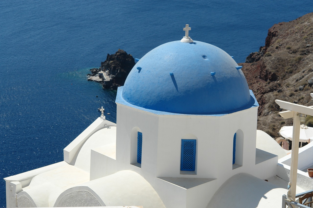 Image - santorini greece view greek travel