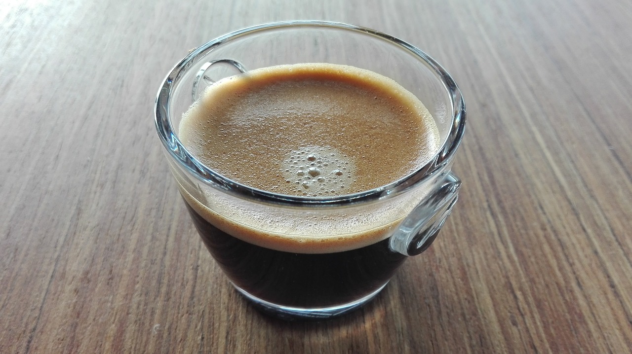 Image - a cup of glass coffee kava