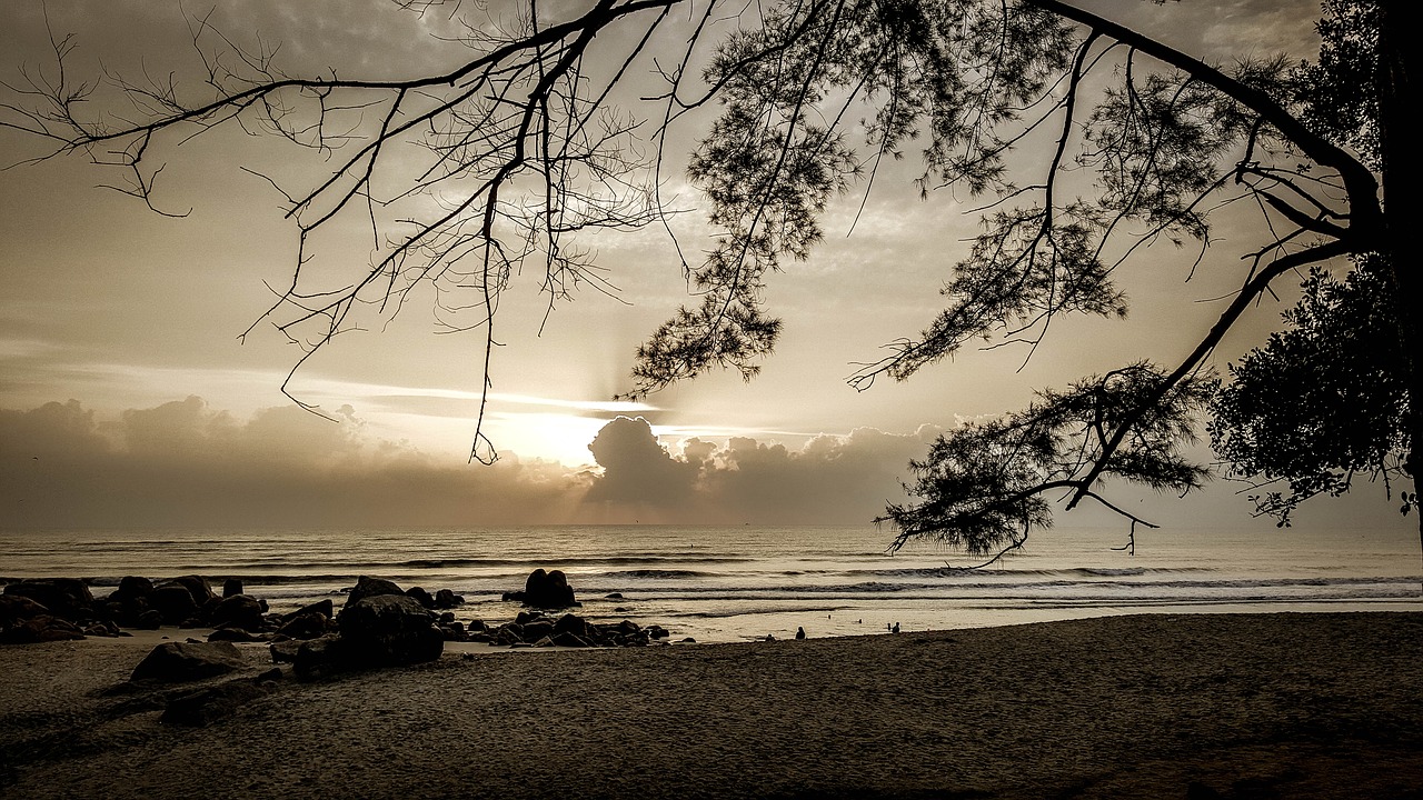 Image - beach teluk kuantan sky blue