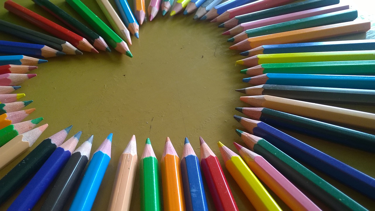 Image - love pencil colour