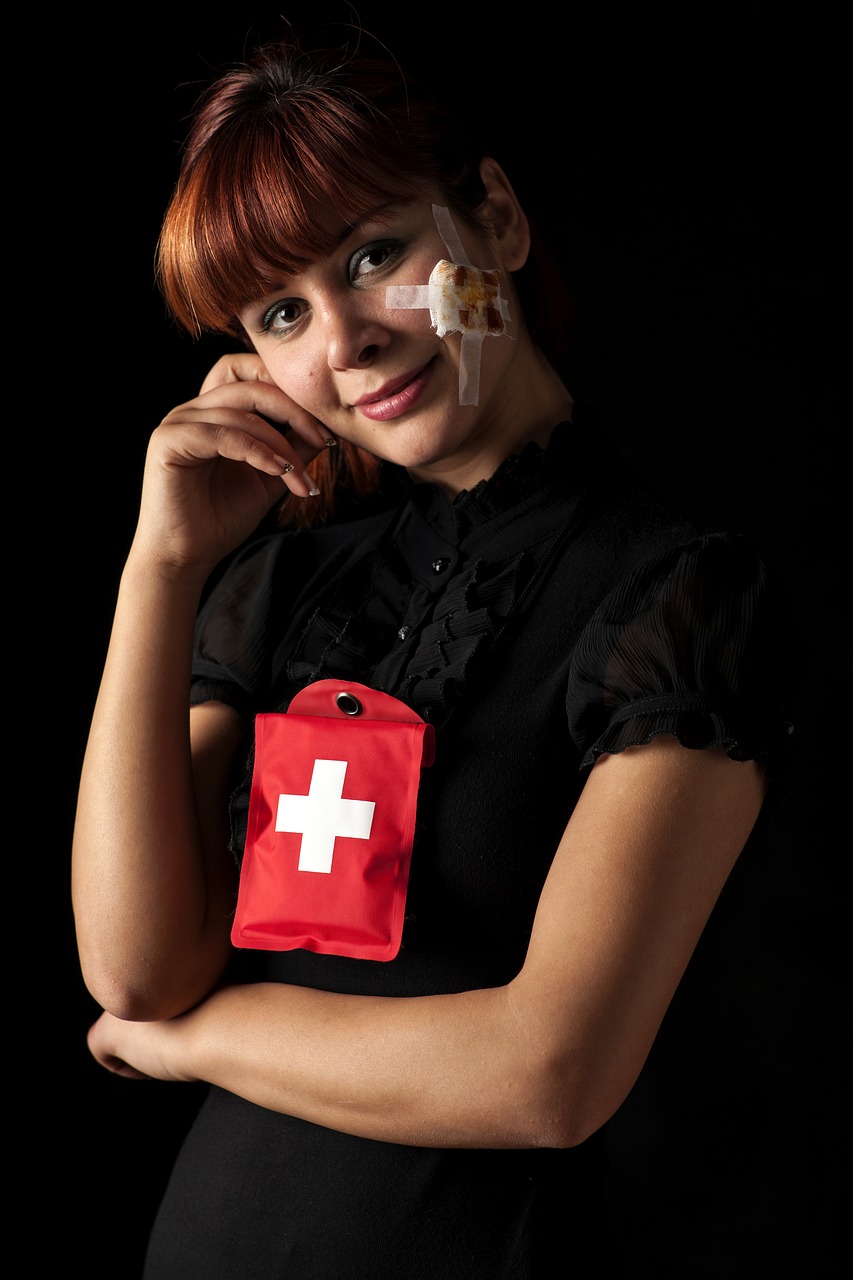 Image - red first aid injured model