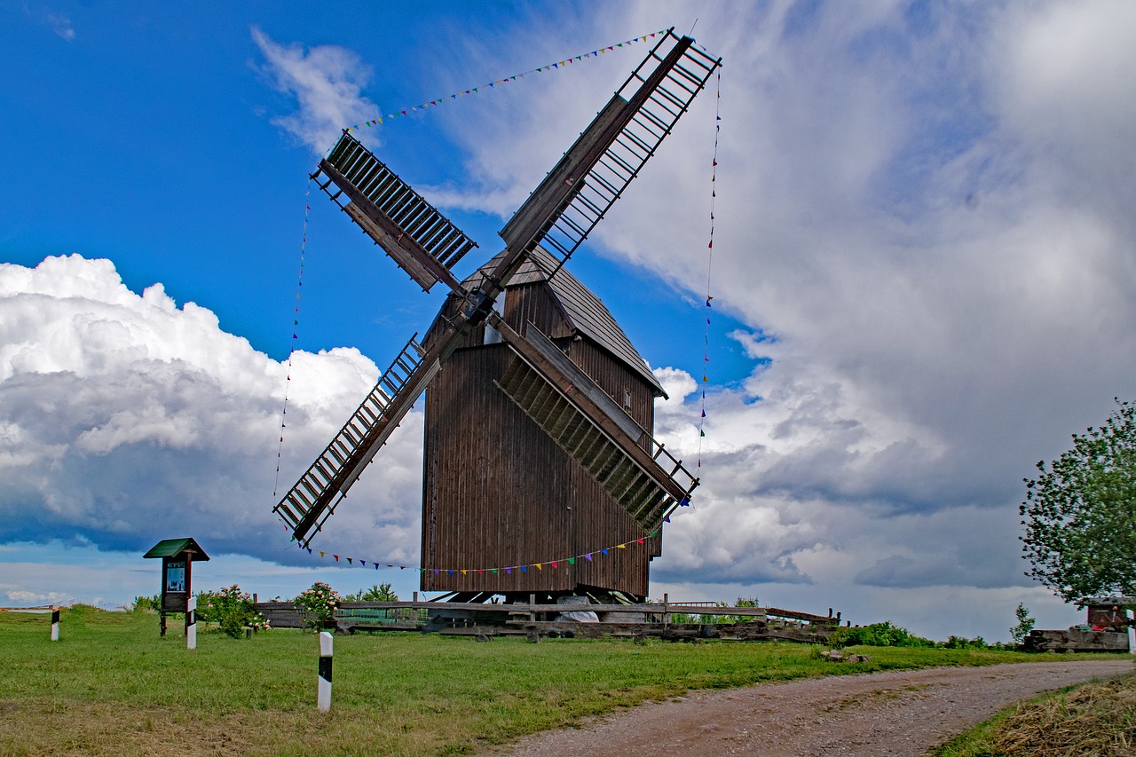 Image - post mill zwochau saxony germany