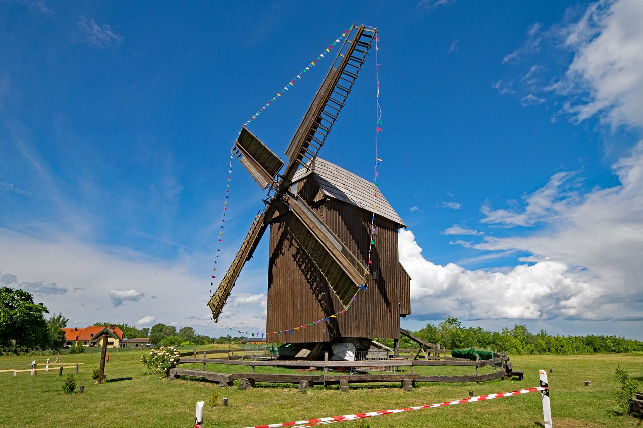 Image - post mill zwochau saxony germany