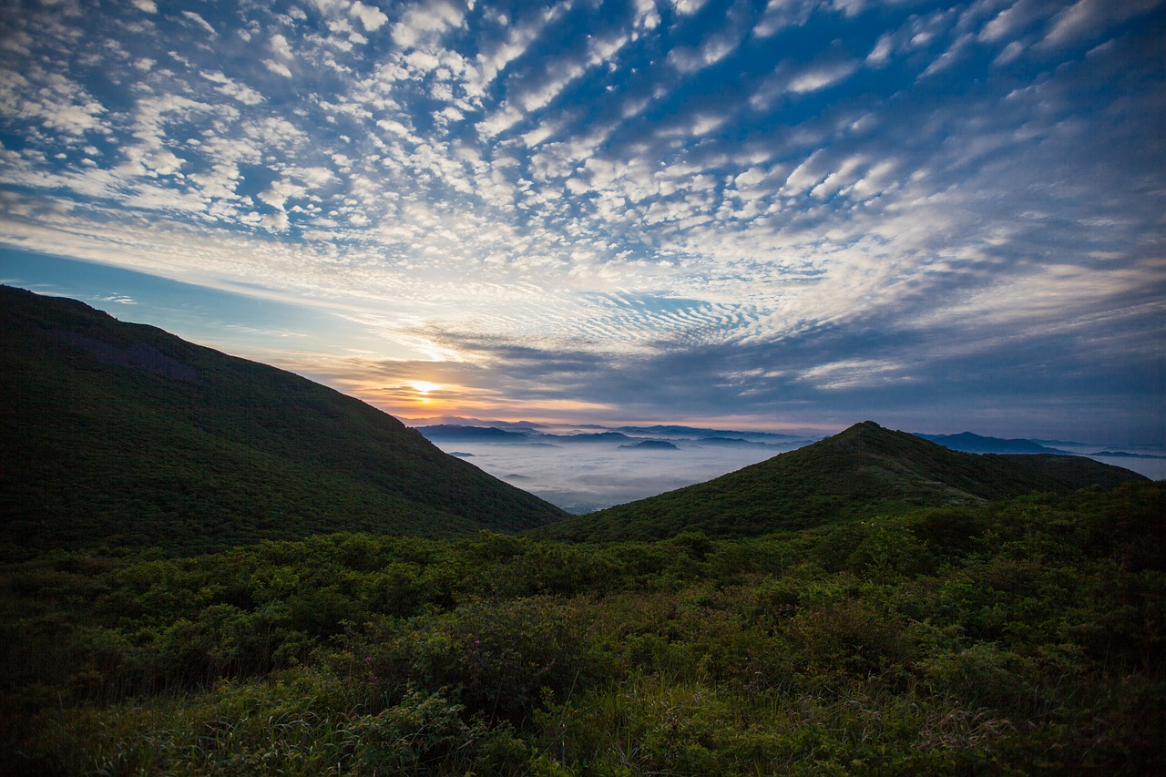 Image - sunrise mudeungsan cloud sky solar