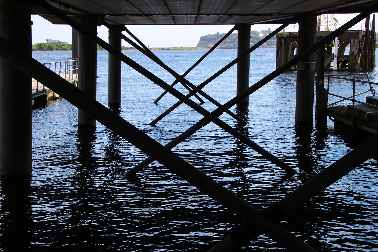 Image - pier bay water sea summer