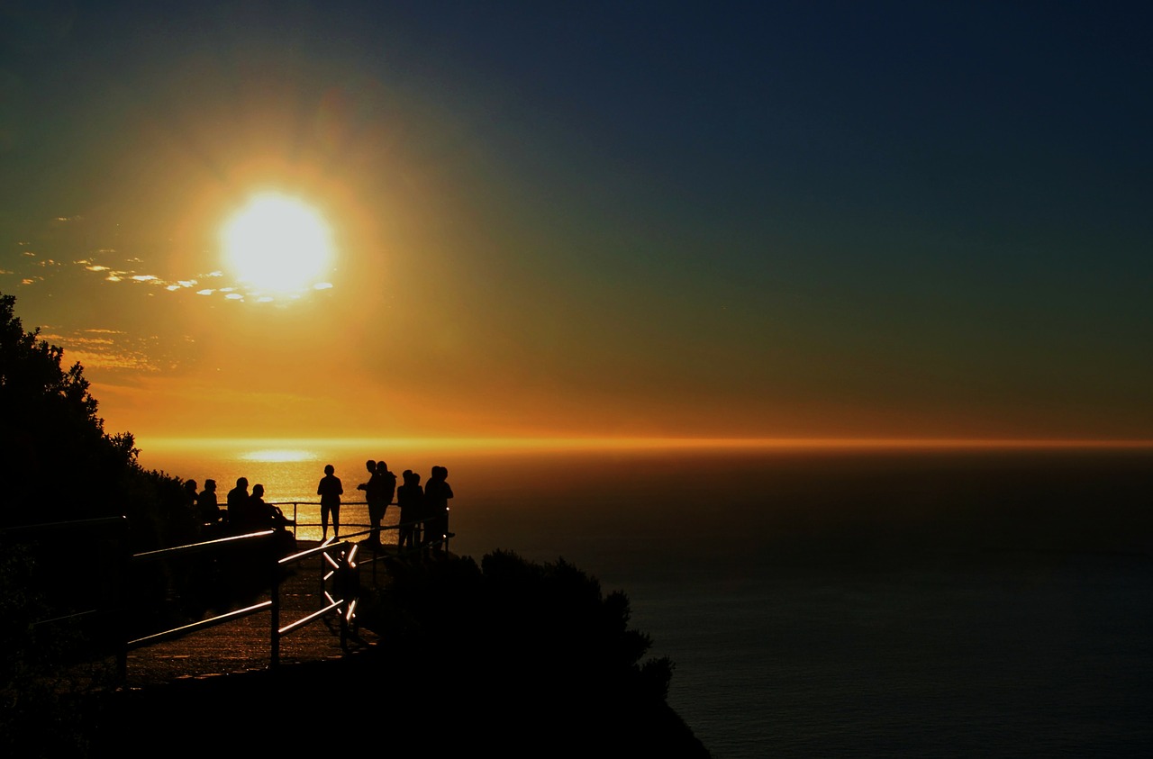 Image - sunset evening sky landscape sky
