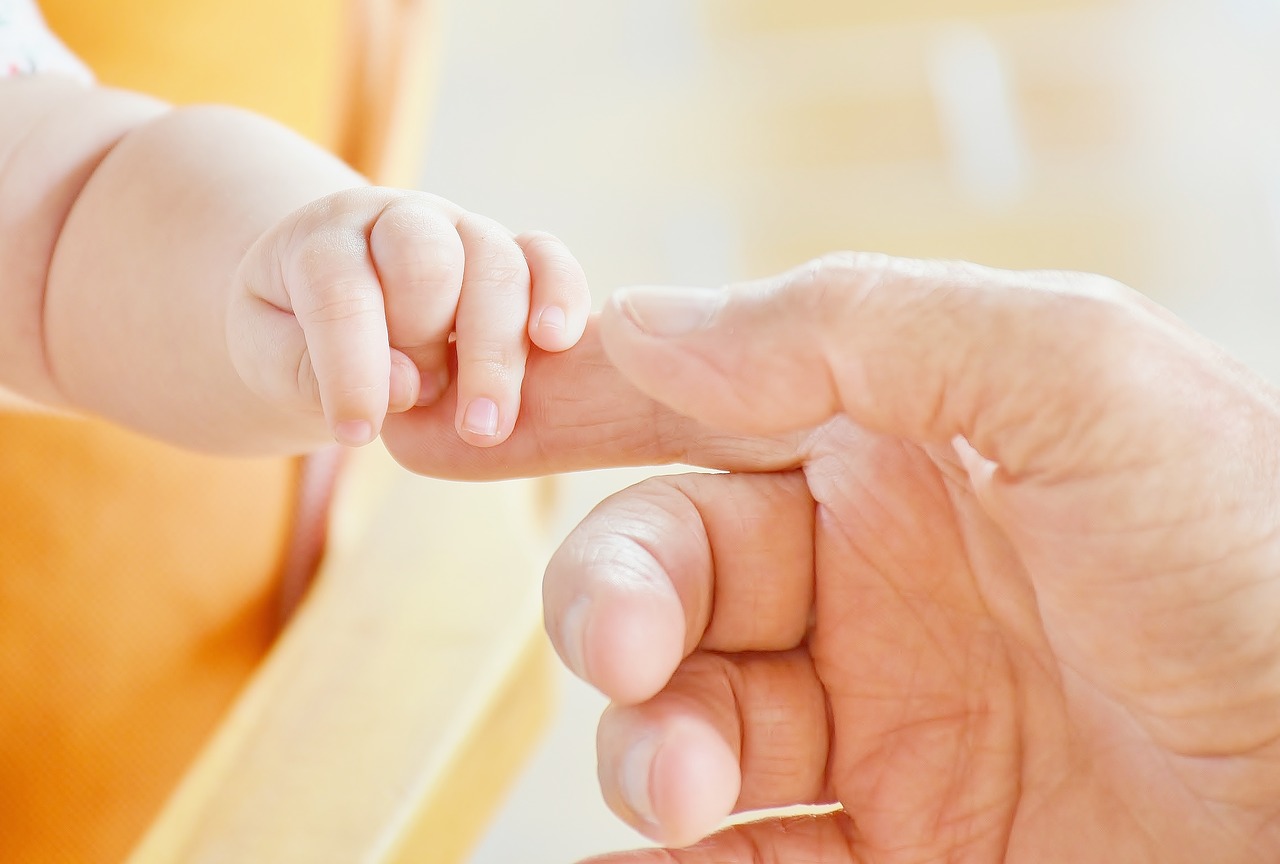 Image - baby hand infant child father