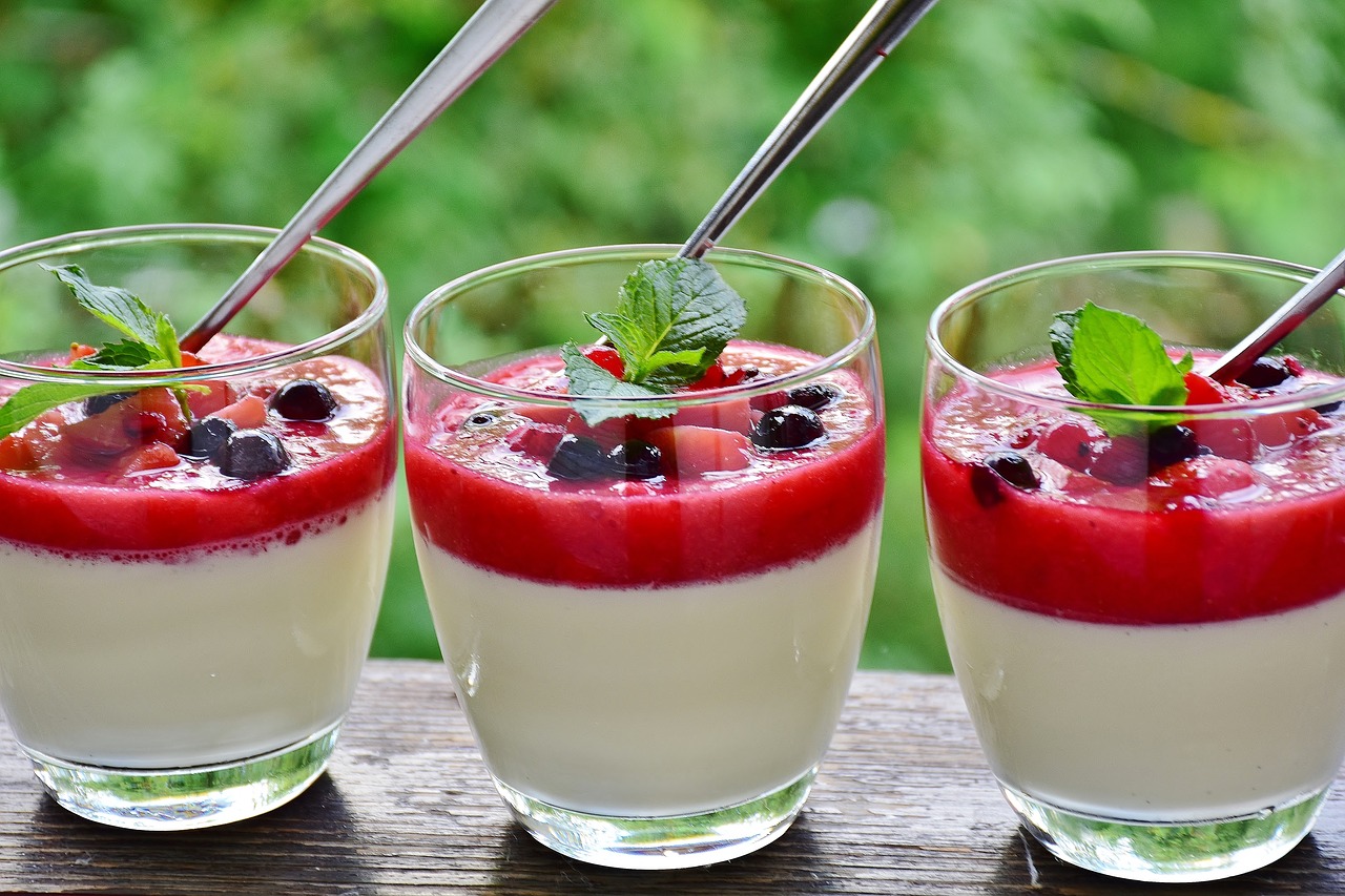 Image - panna cotta cream dessert delicious