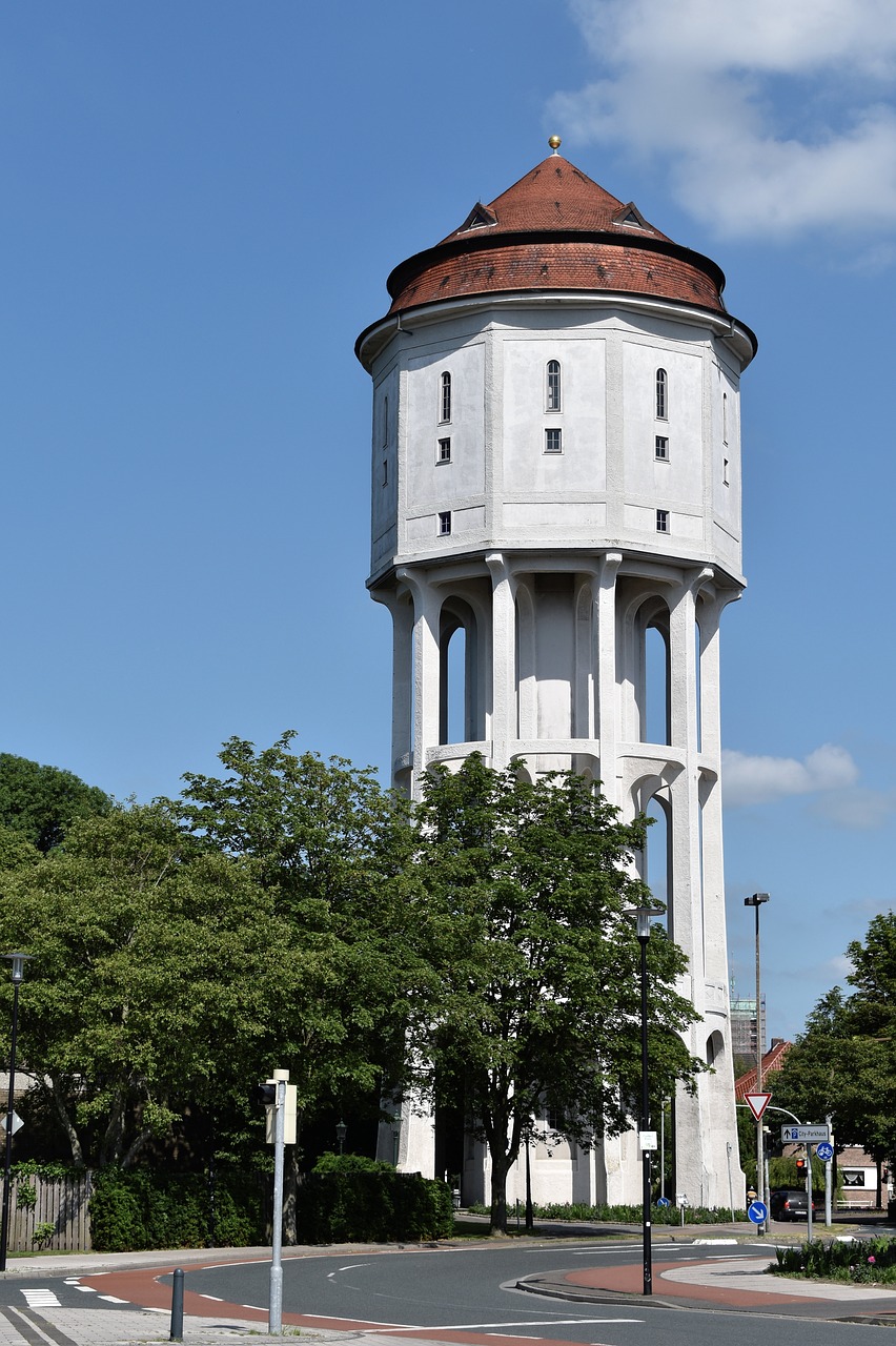 Image - water tower emden tower white