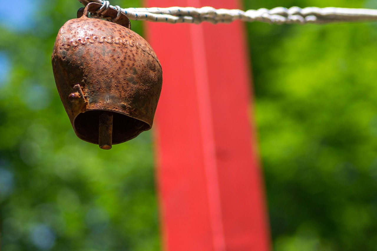 Image - bell red nature antique rustic