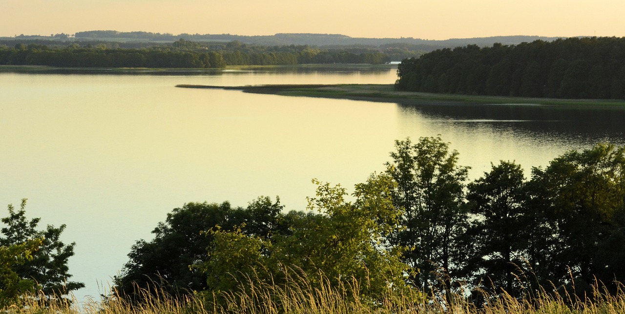 Image - landscape masuria lake sky poland