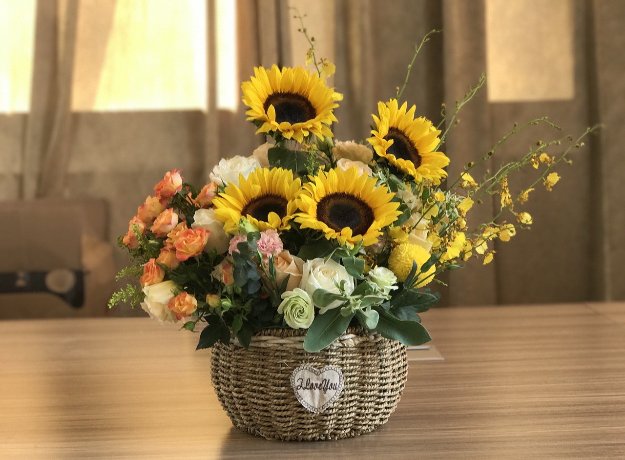 Image - sunflower flower arrangement flower