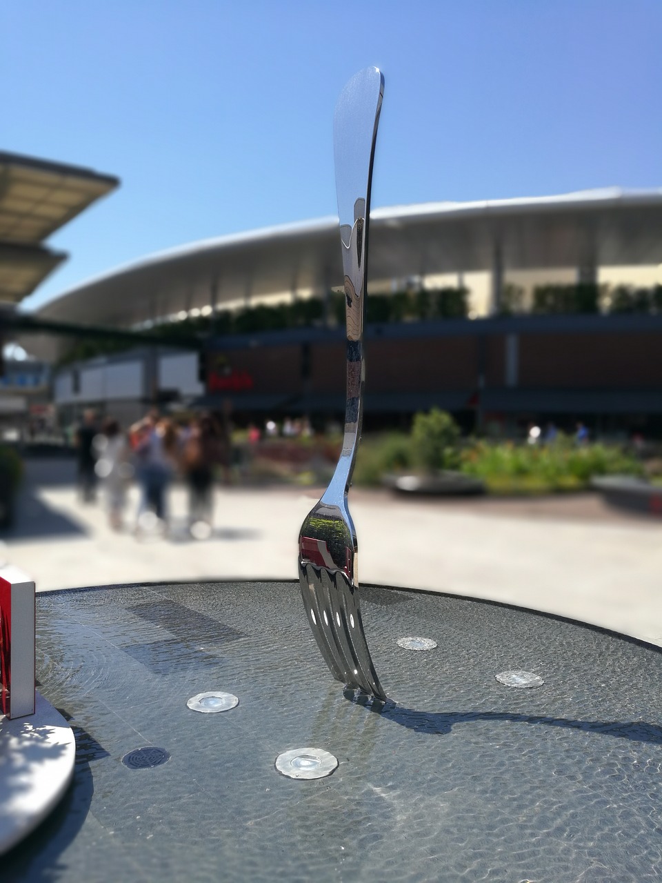 Image - fork food sky water mall