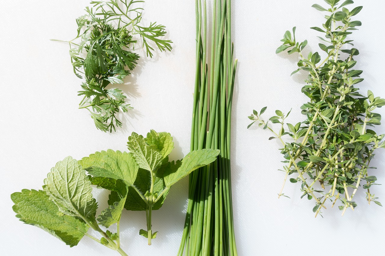 Image - spices chervil lemon balm chives