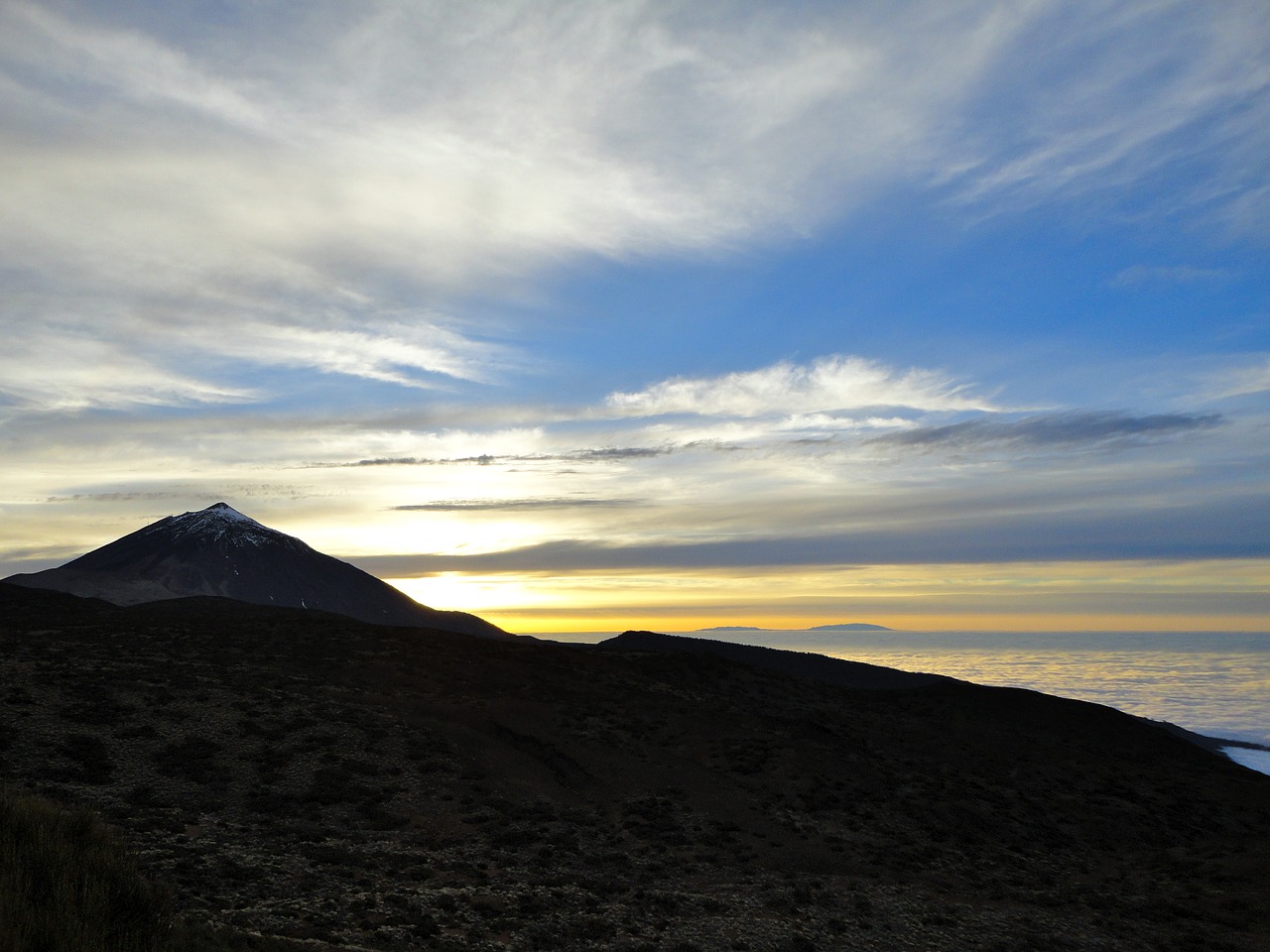 Image - teide sunset sky tenerife