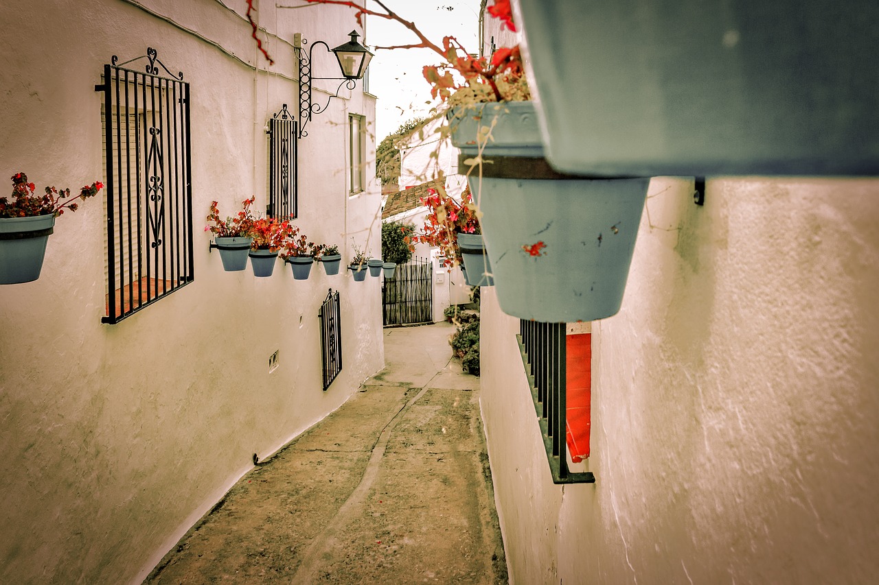 Image - mijas spain street pueblo white