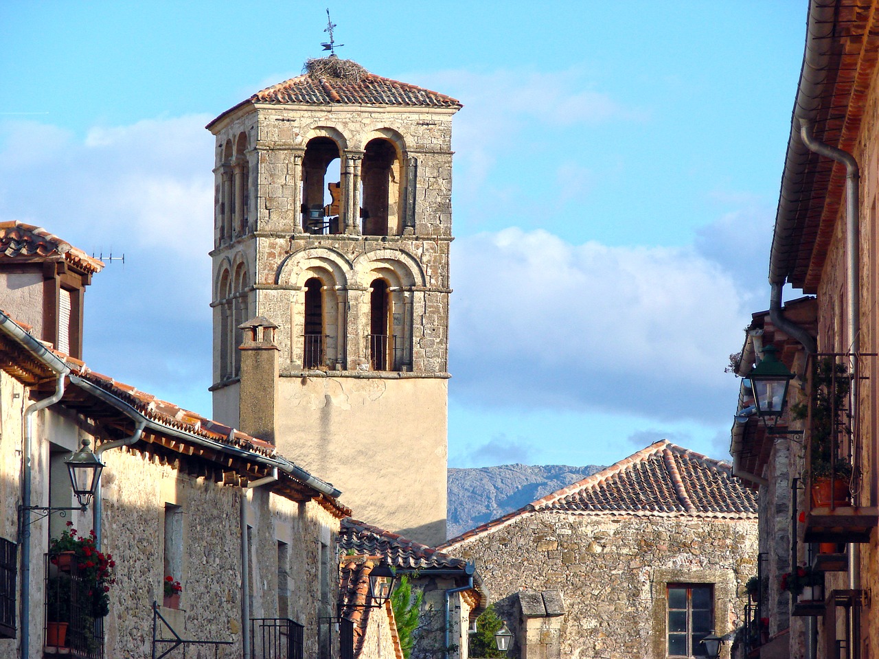 Image - tower bell tower church people