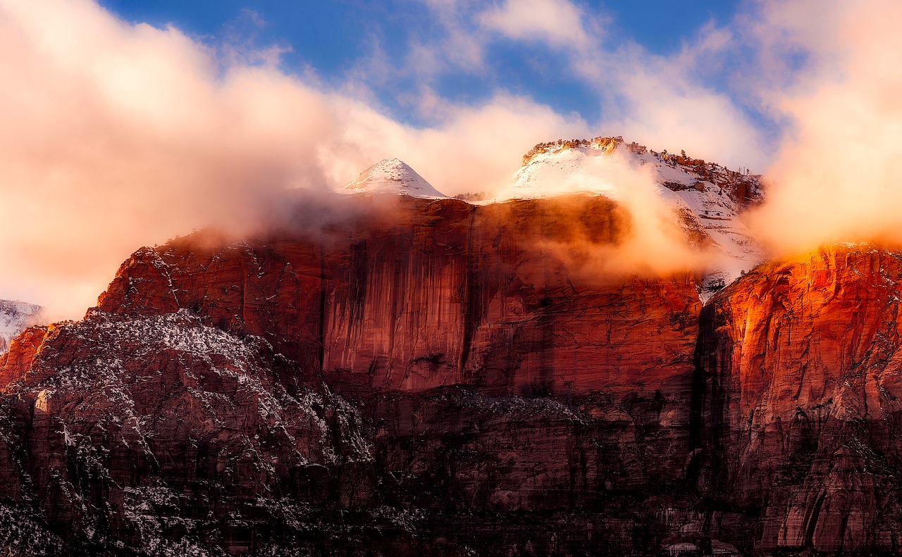 Image - utah mountains sky clouds windy