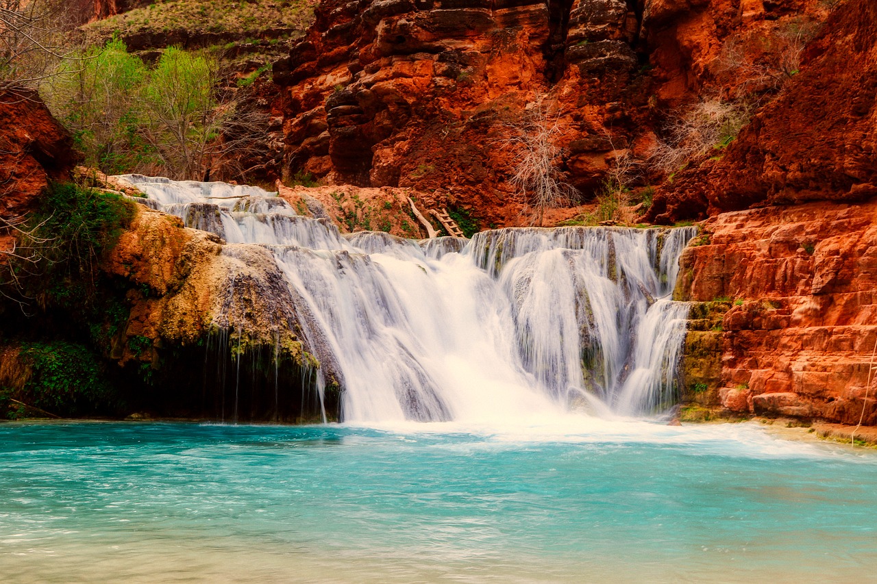 Image - arizona landscape waterfall falls