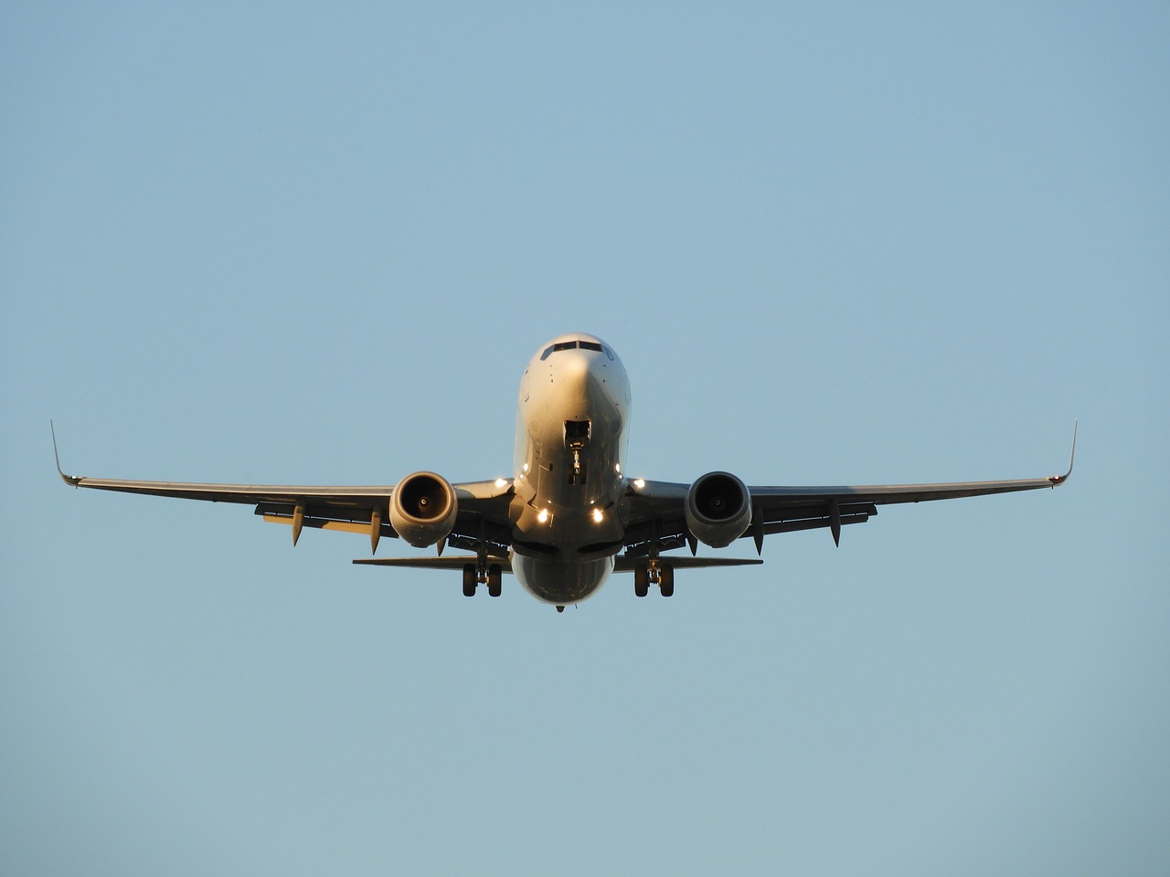 Image - aircraft landing hanover front view