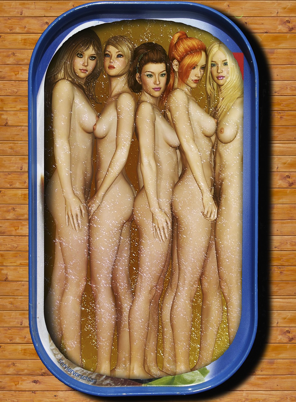 Image - women naked oily body