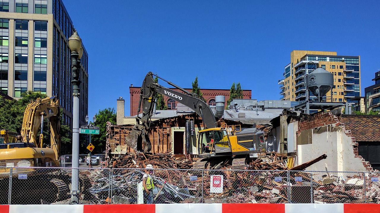 Image - under construction excavator