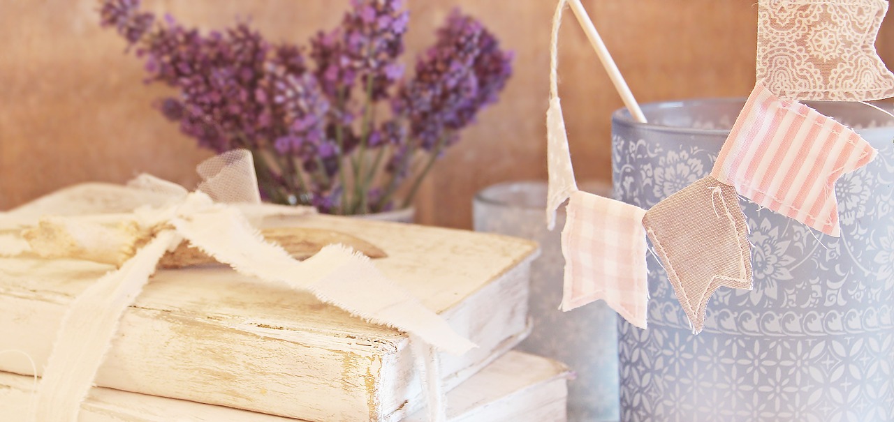 Image - books shabby chic lavender