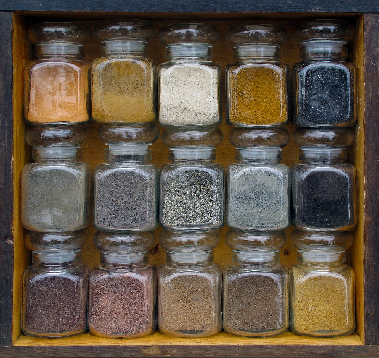 Image - stock glass sand and earth sand