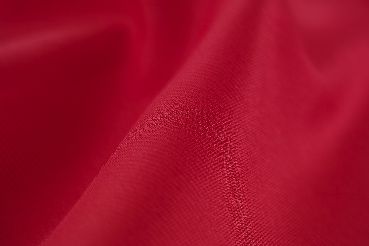 Image - red pattern abstract fabric macro