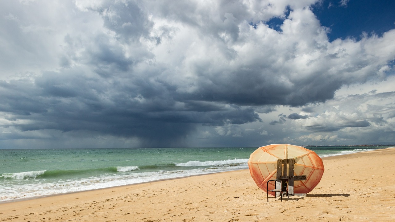 Image - beach storm ocean dramatic