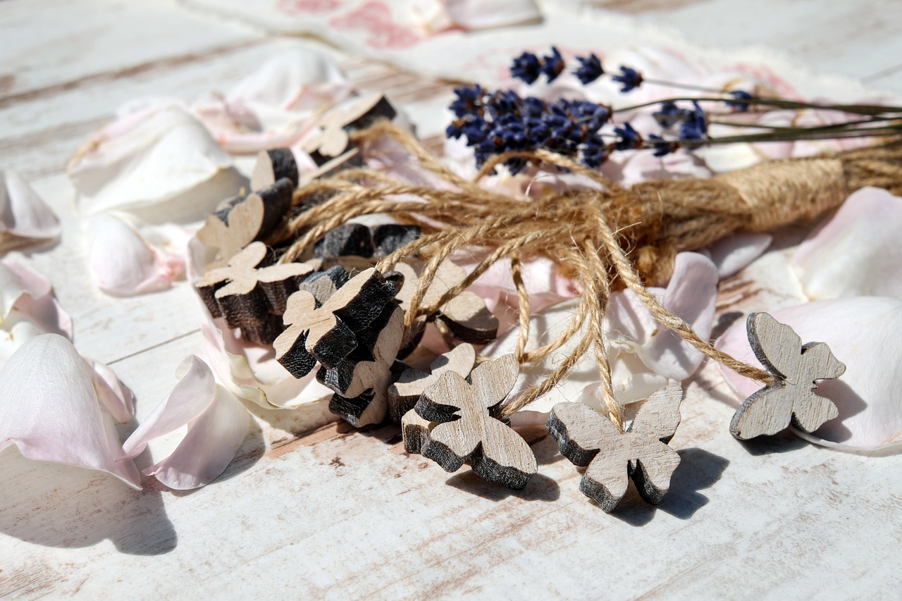 Image - butterflies wood decoration art