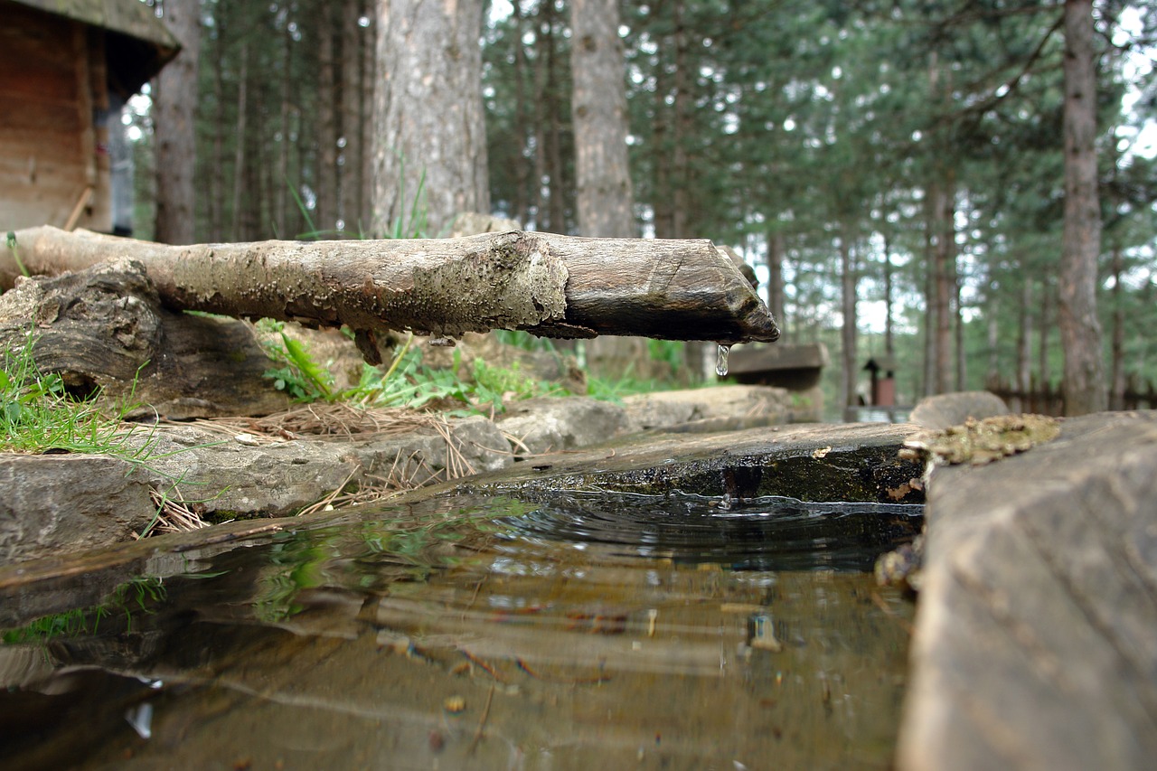 Image - water drop village rustic nature