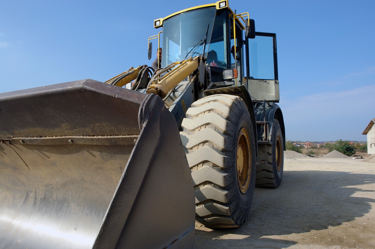 Image - excavator sand industry machine