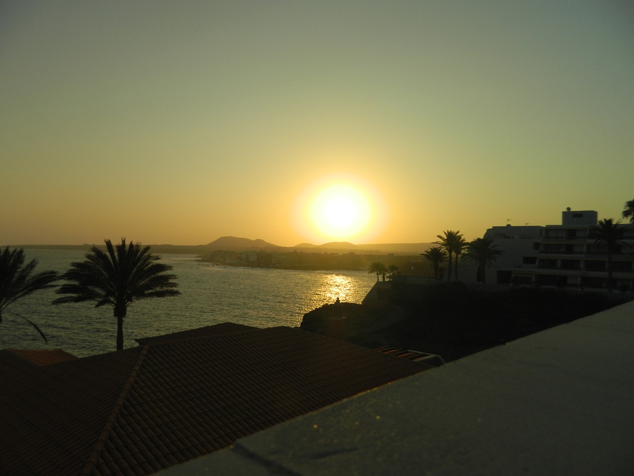 Image - sunset sea tenerife nature horizon