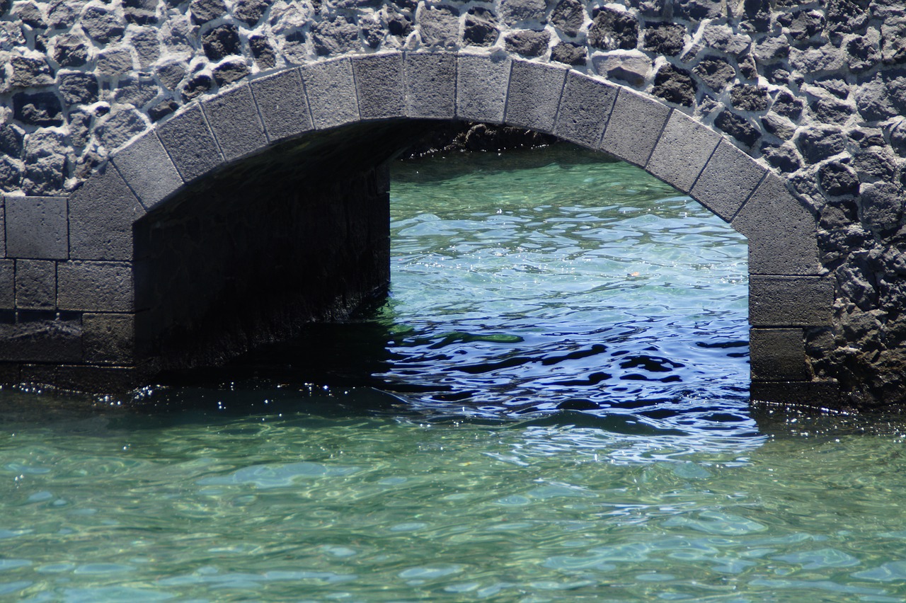 Image - wall arch bridge water atlantic