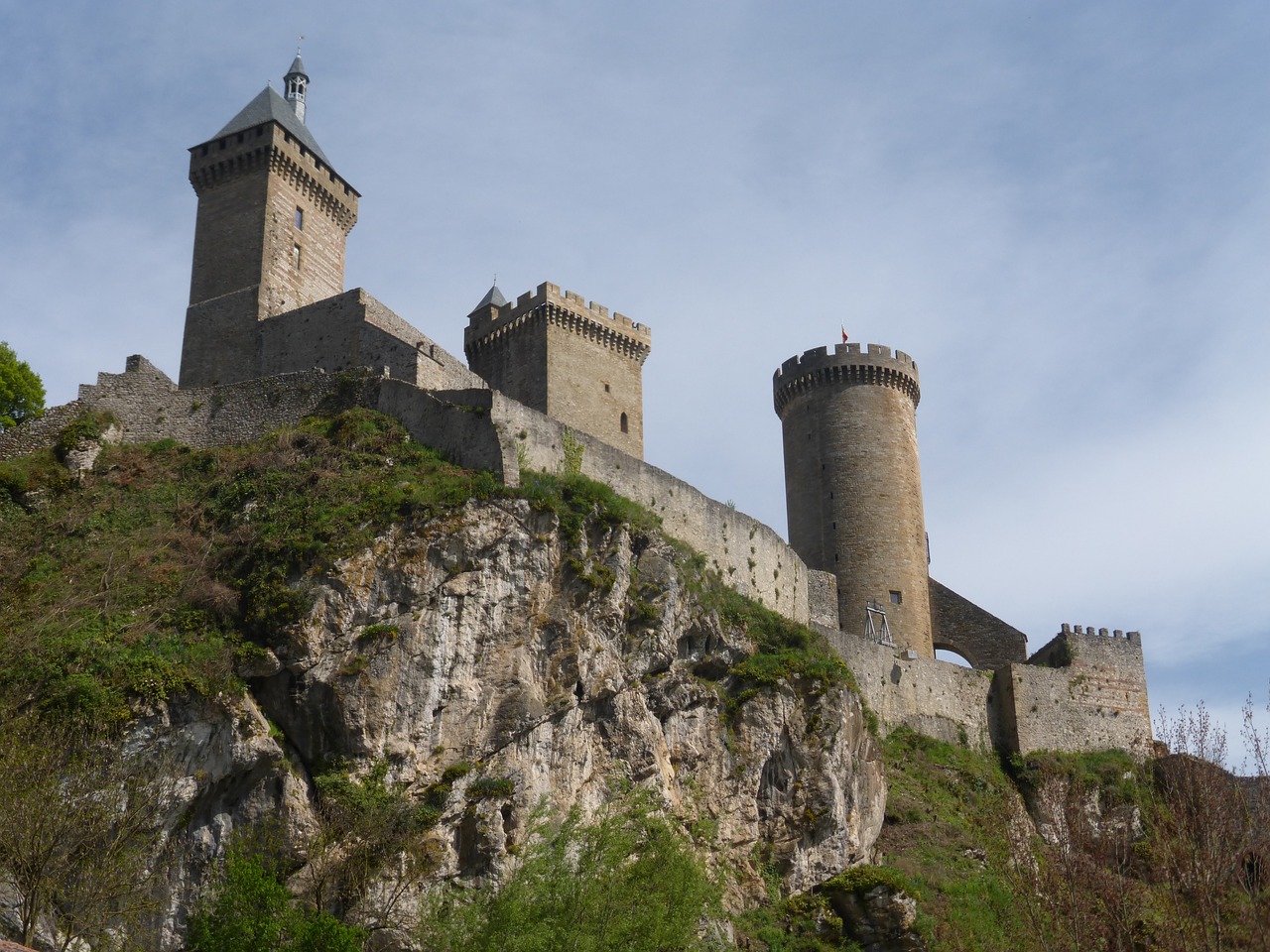 Image - castle foix ariège medieval castle