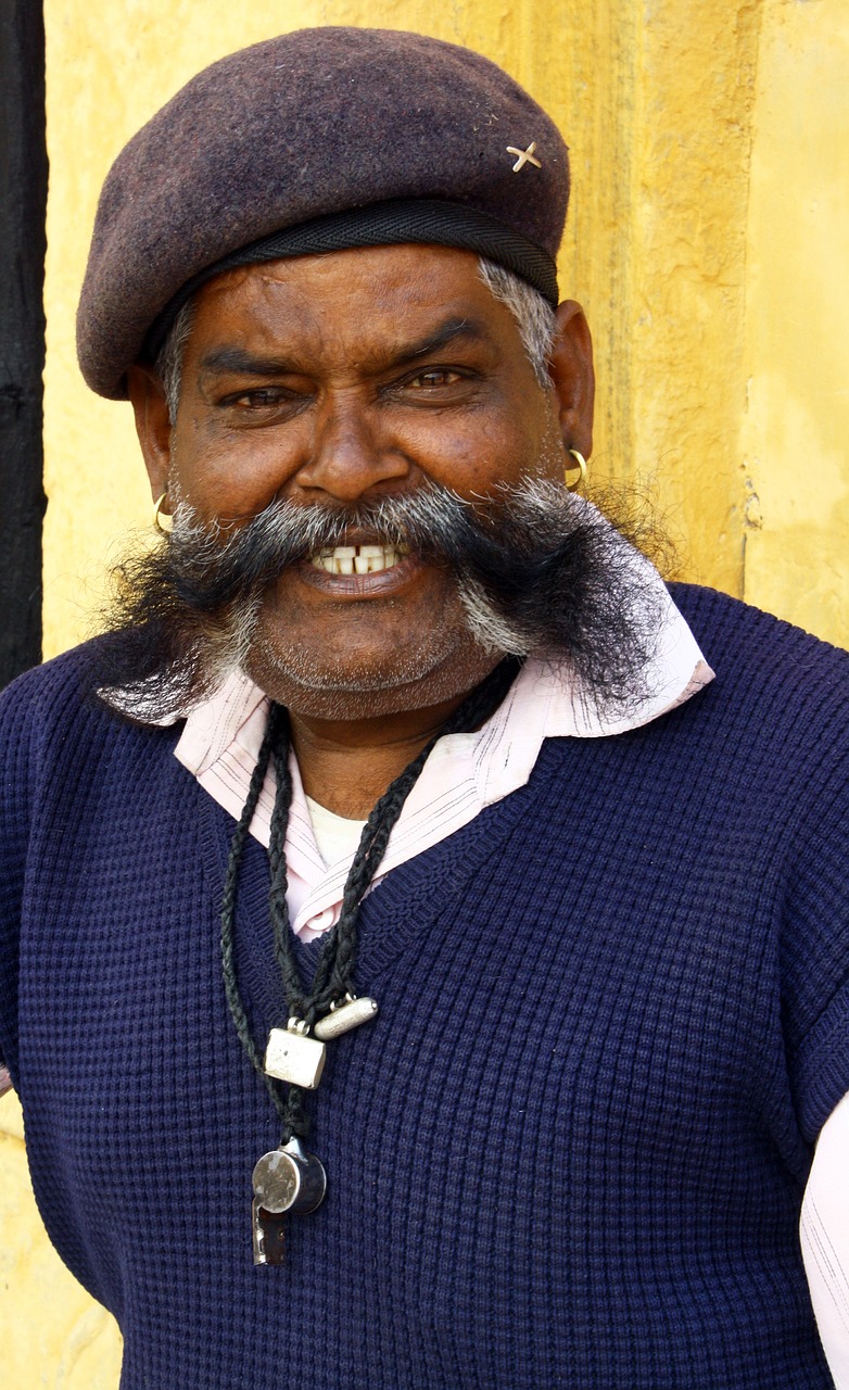 Image - mustache indian man portrait pirate