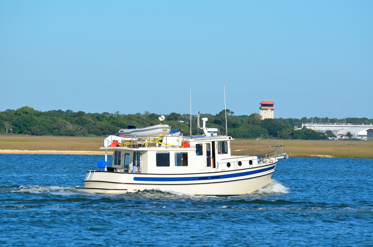 Image - luxury yacht cruising river boat