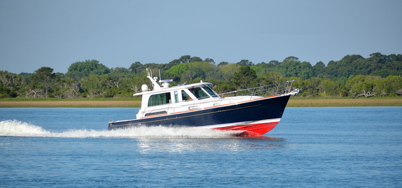 Image - luxury yacht cruising river boat