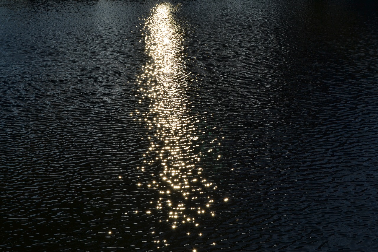 Image - water reflection lake rielar light