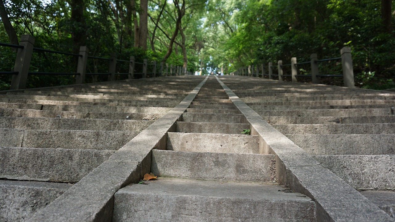 Image - shanghai sheshan stairs summer