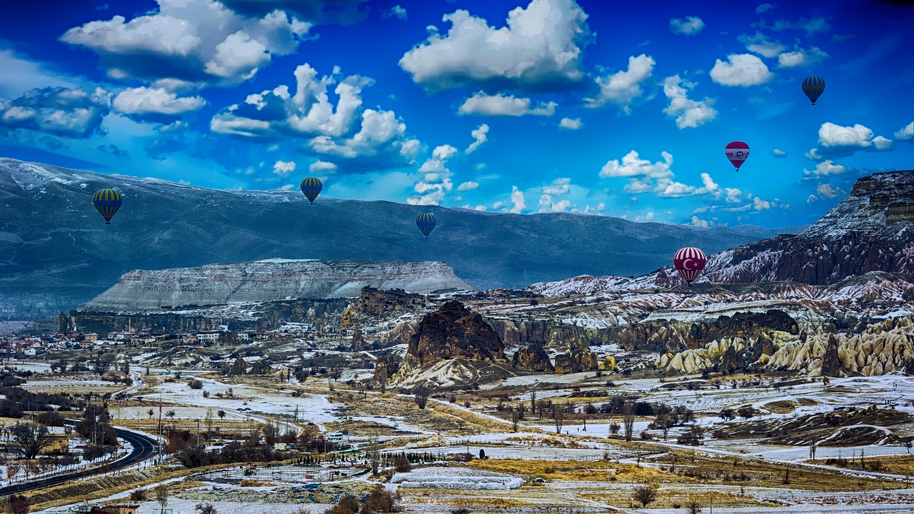 Image - hot air balloons landscape summer