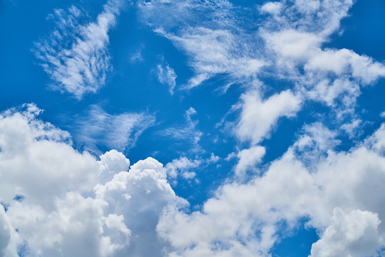 Image - cloud blue landscape clouds white