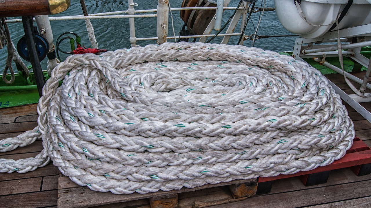 Image - rope deck ship sailing boat cable