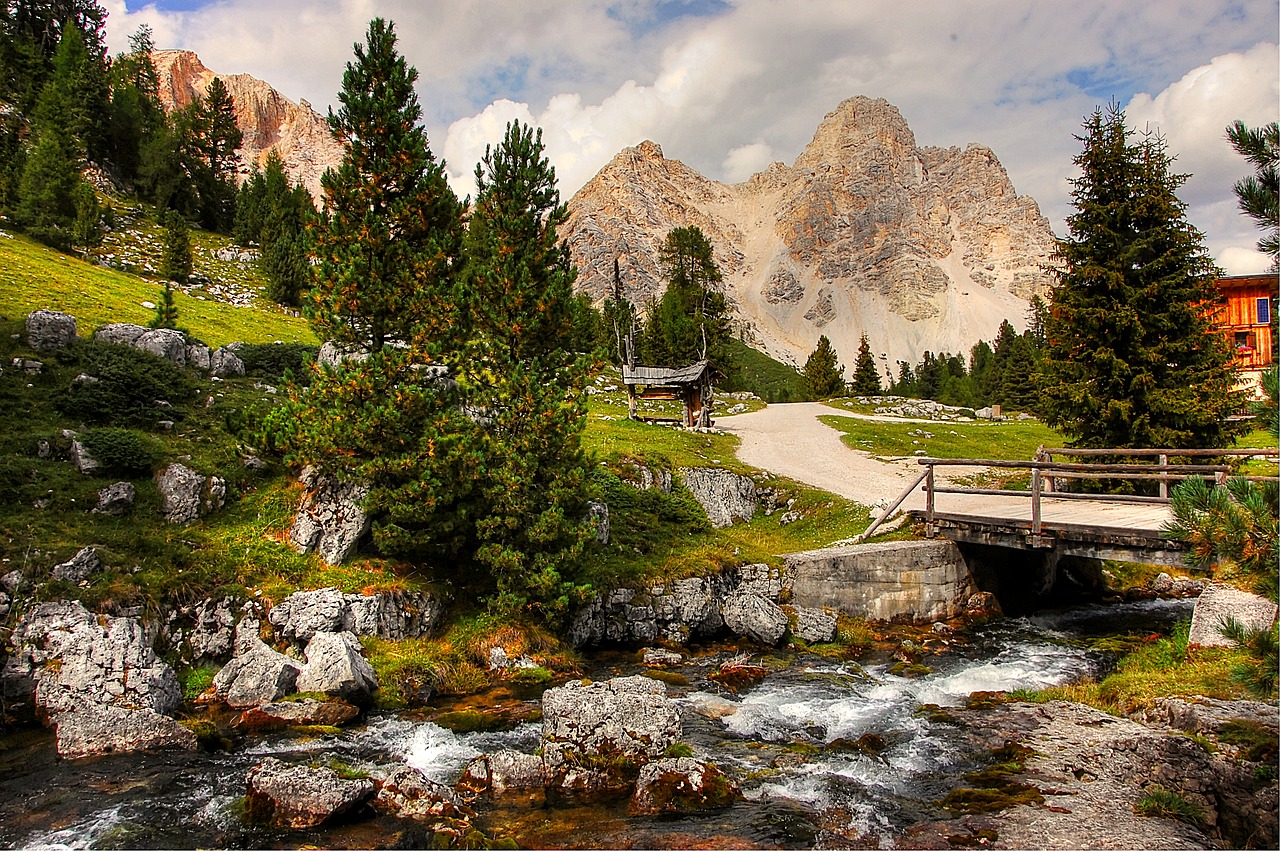 Image - dolomites fanes landscape mountains