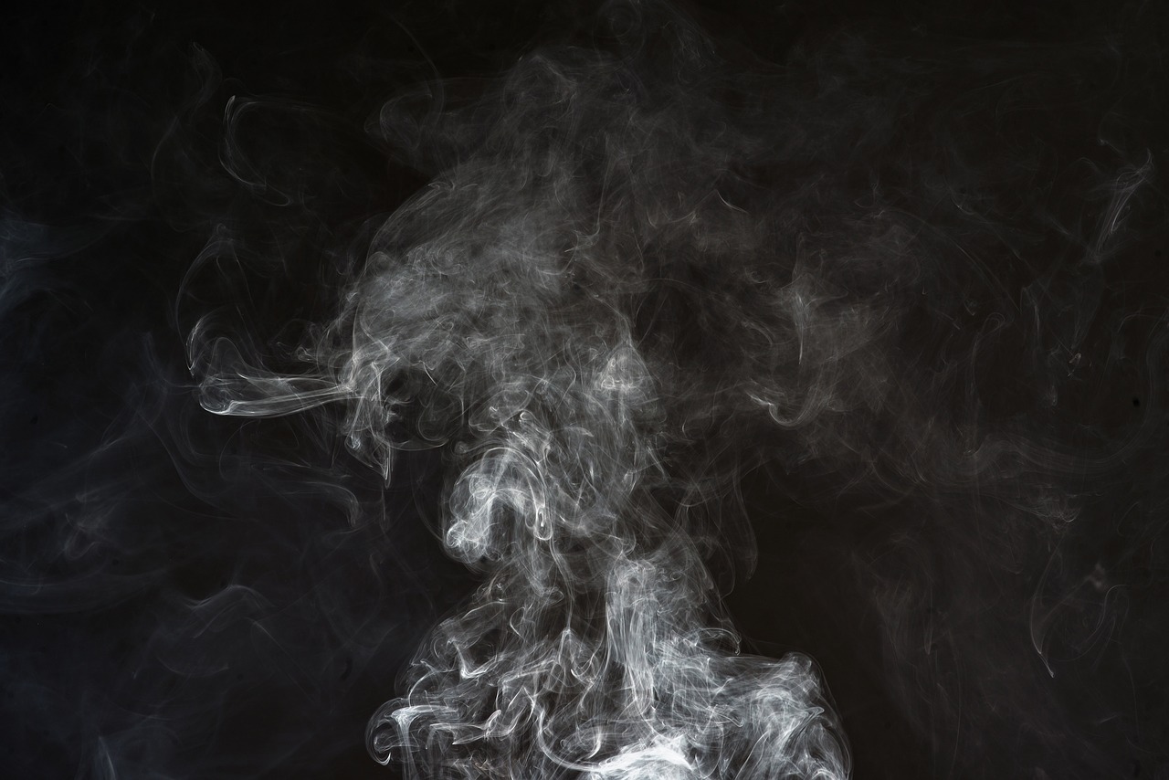 Image - smoke black background white