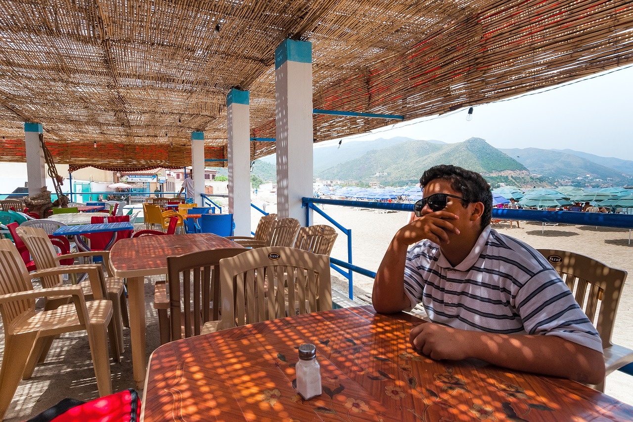 Image - cafe beach boulimat bejaia algeria