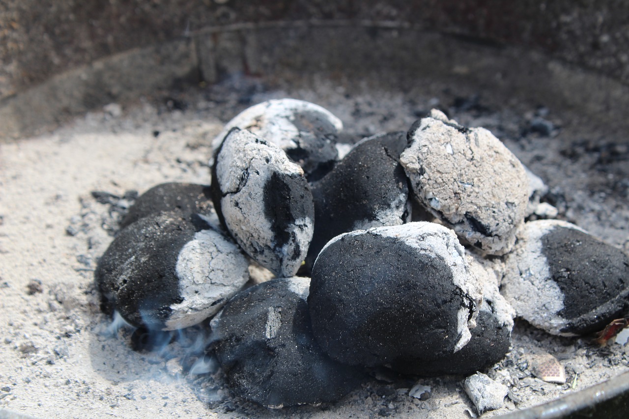 Image - briquette fire grill smoke