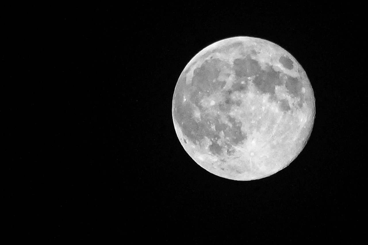 Image - moon night white moon sky moon